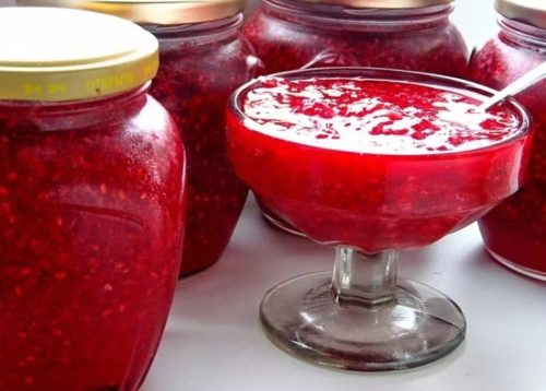 малина протертая с сахаром